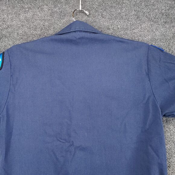 Boy Scouts Of America Youth Uniform Official Shirt Blue Large Chest Flap Pockets - Picture 7 of 12